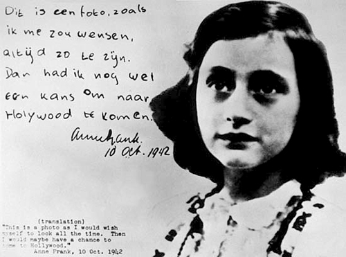 Anna Frank dorea să ajungă un star la Hollywood