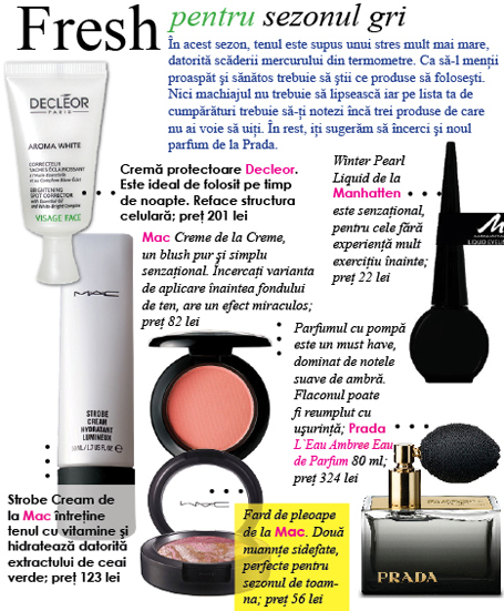 Produse de intretinere, Decleor, Manhatten, Mac, Prada