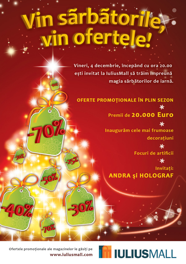 Sarbatori la Iulius Mall Cluj, 2 dec. 2009