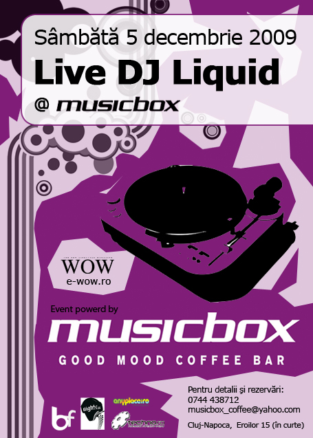 Musicbox Cluj Napoca party cu dj liquid 