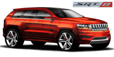 Schiţa pentru 2012 Jeep Grand Cherokee SRT8