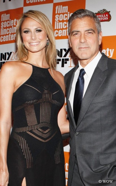 George Clooney & Stacy Keibler @ New York Film Festival (1)